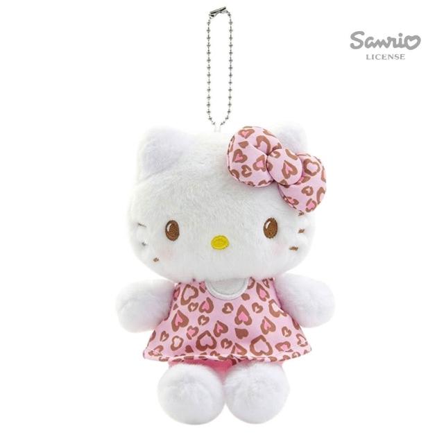【SANRIO 三麗鷗】吊飾豹紋HELLO KITTY凱蒂貓吊飾玩偶吊飾名牌包吊飾鑰匙閨蜜女友生日禮物聖誕交換禮物