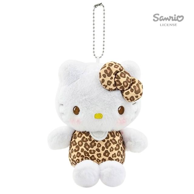 【SANRIO 三麗鷗】吊飾豹紋HELLO KITTY凱蒂貓吊飾玩偶吊飾名牌包吊飾鑰匙閨蜜女友生日禮物聖誕交換禮物