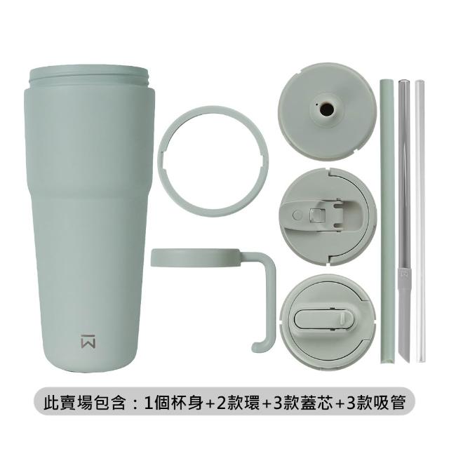 【WOKY 沃廚】渾圓杯3.0 MOZU模組 800ml-全配組(隨行杯/吸管杯/保溫杯瓶/保冰杯瓶/水壺)