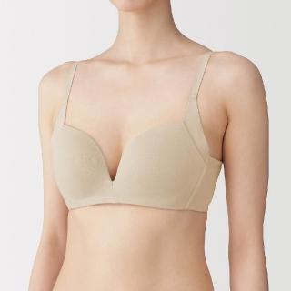 【MUJI 無印良品】女無鋼圈可調整胸型胸罩(黑色/淺米/摩卡棕)