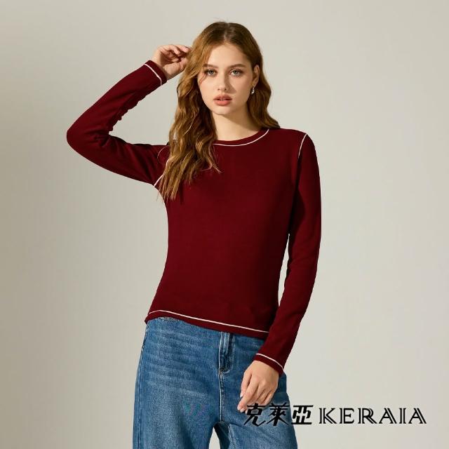 【KERAIA 克萊亞】暖陽拾光瞬熱親膚內搭上衣(四款；多色)