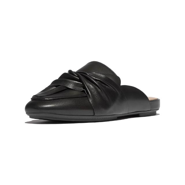 【FitFlop】紐結皮革/蝴蝶結/雙色設計/經典舒適/編織造型木屐鞋/穆勒鞋/娃娃鞋/芭蕾舞平底鞋-女(多款)