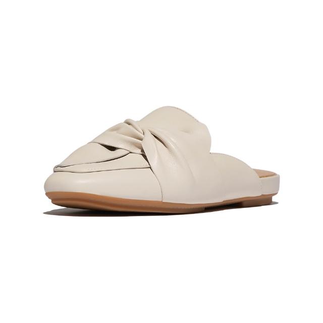【FitFlop】紐結皮革/蝴蝶結/雙色設計/經典舒適/編織造型木屐鞋/穆勒鞋/娃娃鞋/芭蕾舞平底鞋-女(多款)