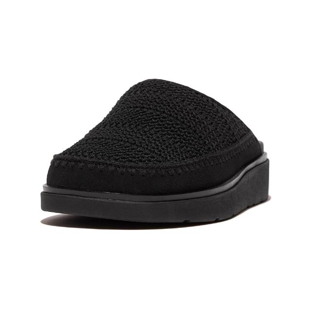 【FitFlop】紐結皮革/蝴蝶結/雙色設計/經典舒適/編織造型木屐鞋/穆勒鞋/娃娃鞋/芭蕾舞平底鞋-女(多款)