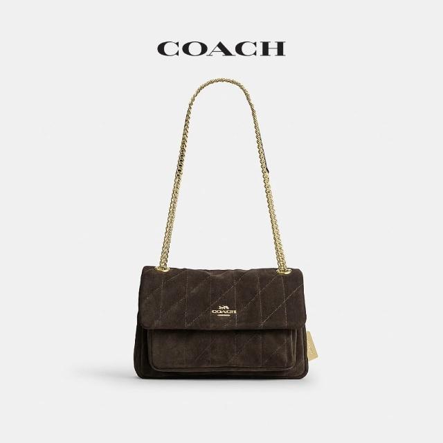 【COACH】蔻馳官方直營 ELODIE 24 絎縫斜背手袋 斜背包-多色任選(CFQ01/CFQ05)