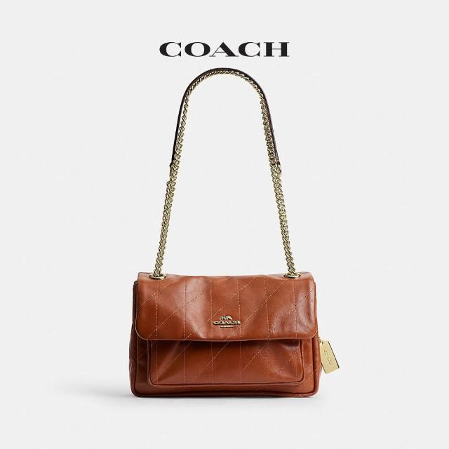 【COACH】蔻馳官方直營 ELODIE 24 絎縫斜背手袋 斜背包-多色任選(CFQ01/CFQ05)