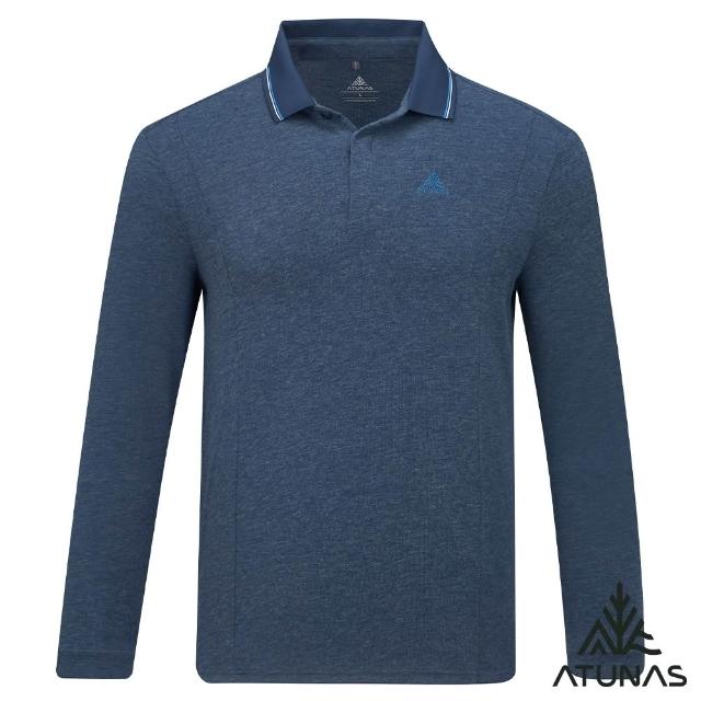 【ATUNAS 歐都納】男女款排汗透氣長袖羊毛POLO衫(A1PS2620M/A1PS2621W/舒適柔軟/戶外休閒/日常穿搭)