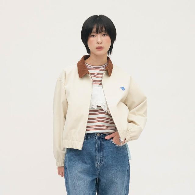 【plain-me】小P社長 拼接 外套 教練外套 女生外套 小P社長拼接領斜紋教練外套_PPW1102-262