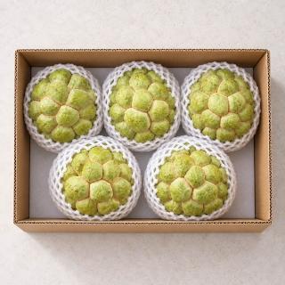 【GOZUII 果姬】台東坡地大目釋迦約3公斤x1盒(5-6顆_特選大果)單顆500公克以上