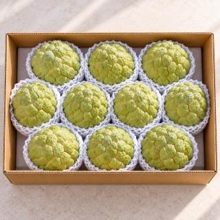 【GOZUII 果姬】台東坡地大目釋迦約6公斤x1盒(9-11顆_特選大果)單顆500公克以上