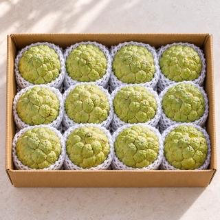 【GOZUII 果姬】台東坡地大目釋迦約6公斤x1盒(12-14顆_經典中果)單顆428公克以上