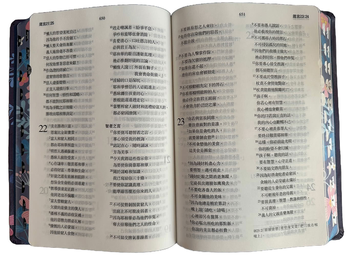 聖經：當代譯本(深藍花卉翻口彩繪仿皮索引精裝)/圣经：当代译本 （繁体） 聖經-當代譯本（深藍花卉翻口彩繪仿皮索引精裝） - momo購物網- 好評